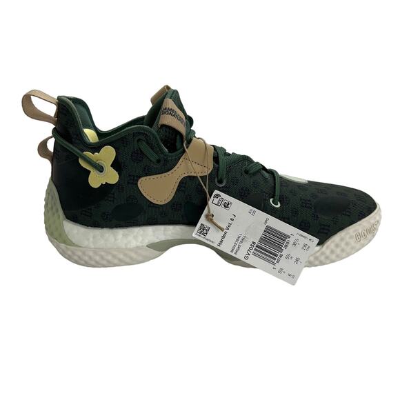 Adidas Harden Vol. 6 Basketball Shoes Green Yellow Brown V6 Men\'s Size 6 New main image 4